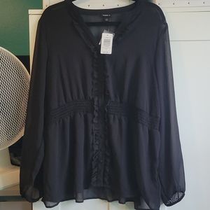 Chiffon blouse.